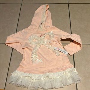 MAE • LI ROSE pink hoodie. Size 4/5